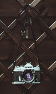 Preview wallpaper camera, retro, lens, fence