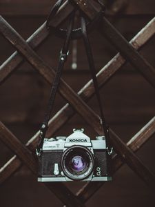 Preview wallpaper camera, retro, lens, fence