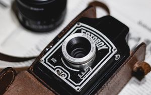 Preview wallpaper camera, retro, vintage, lens, case