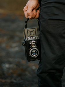 Preview wallpaper camera, retro, vintage, hand