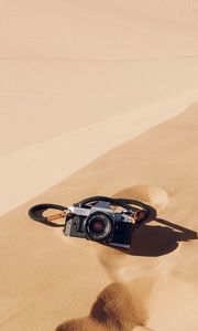 Preview wallpaper camera, sand, dunes