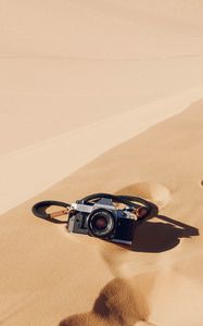 Preview wallpaper camera, sand, dunes