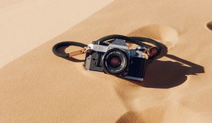 Preview wallpaper camera, sand, dunes