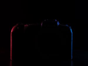 Preview wallpaper camera, silhouette, black