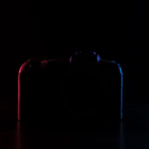 Preview wallpaper camera, silhouette, black