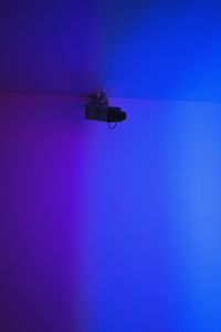 Preview wallpaper camera, surveillance, wall, blue, minimalism