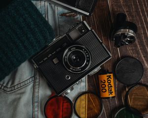 Preview wallpaper cameras, lenses, old, retro