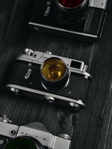 Preview wallpaper cameras, lenses, retro, vintage, bw