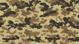 Preview wallpaper camouflage, spots, brown, dark, abstraction