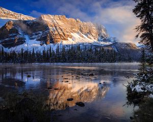 Preview wallpaper canada, banff national park, mountains, lake