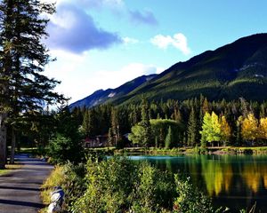 Preview wallpaper canada, banff national park, nature, river