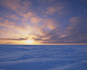 Preview wallpaper canada, desert, snow, cold, sky