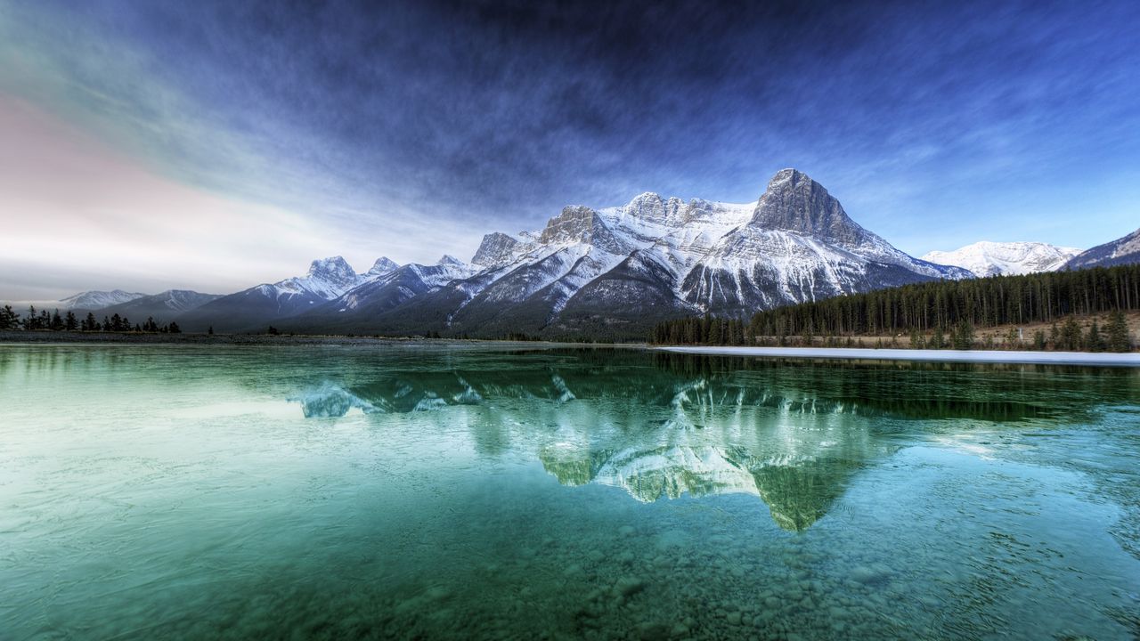 Wallpaper canada, lake, transparent, water, bottom, mountains, cool, freshness, purity