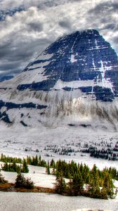Preview wallpaper canada, park, mountains, snow, peaks, hdr