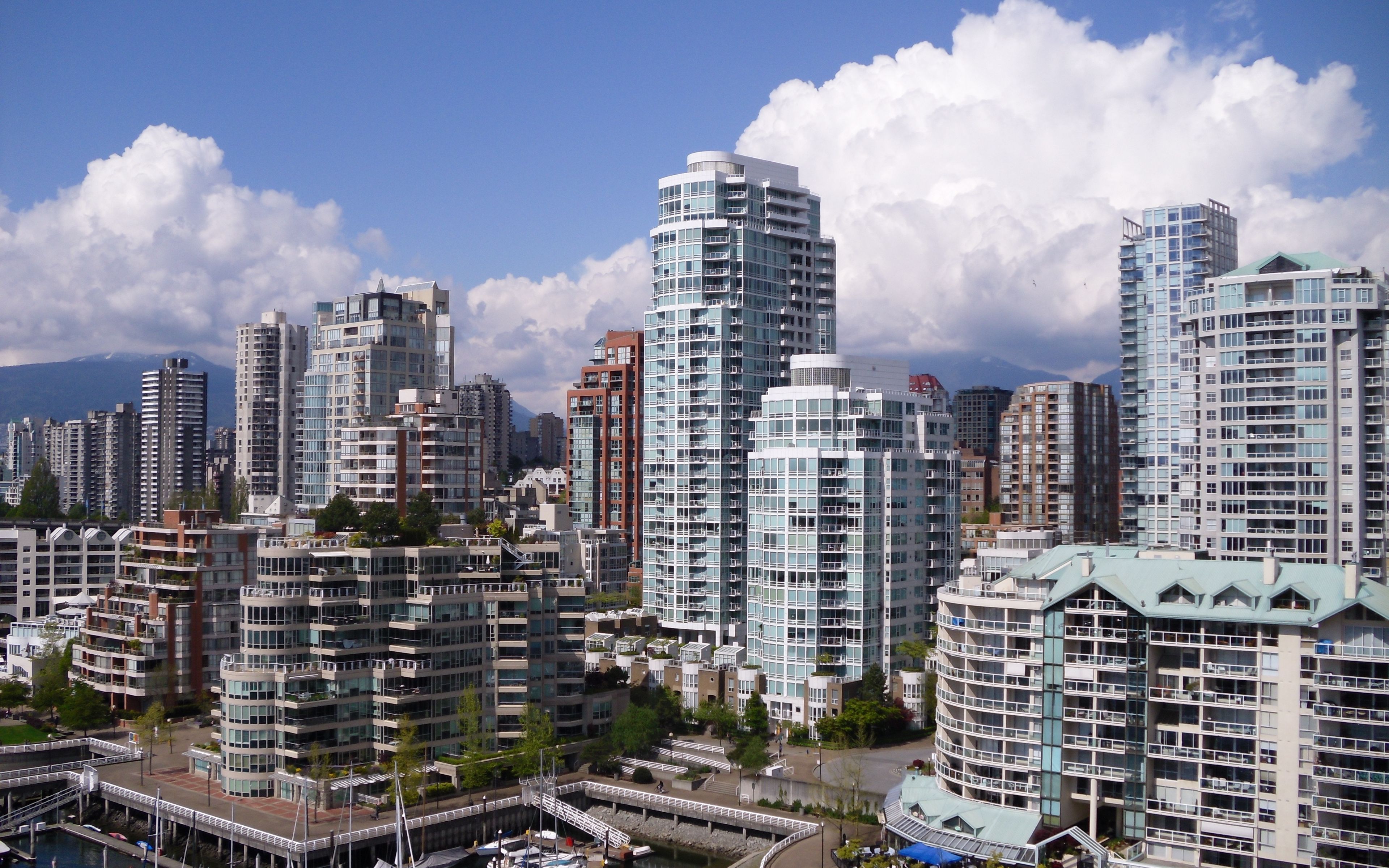 Download wallpaper 3840x2400 canada, vancouver, city, building 4k ultra hd  16:10 hd background