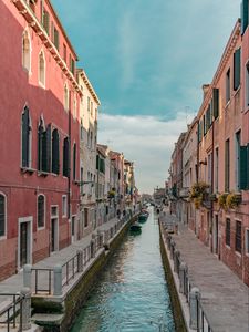Preview wallpaper canal, building, street, venice, italy