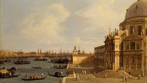 Preview wallpaper canaletto, giovanni antonio canal, venice, santa maria della salute, oil, canvas