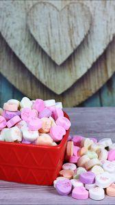 Preview wallpaper candies, hearts, sweets, food