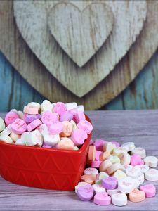 Preview wallpaper candies, hearts, sweets, food