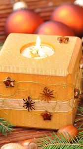 Preview wallpaper candle, celebration, decoration, new year