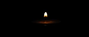 Preview wallpaper candle, dark, flame