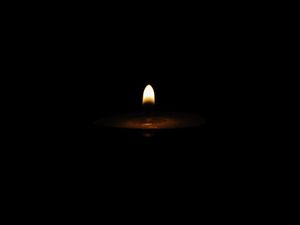 Preview wallpaper candle, dark, flame