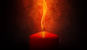 Preview wallpaper candle, fire, burn, flame, dark