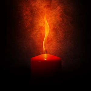 Preview wallpaper candle, fire, burn, flame, dark