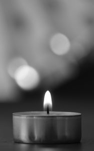 Preview wallpaper candle, fire, bw