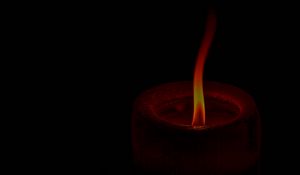 Preview wallpaper candle, fire, flame, dark, black background