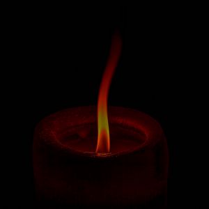 Preview wallpaper candle, fire, flame, dark, black background