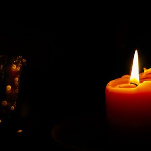 Preview wallpaper candle, fire, flame, darkness, light