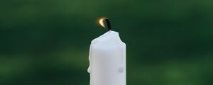 Preview wallpaper candle, fire, flame, focus, blur