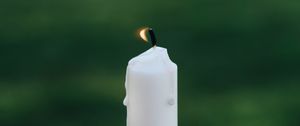 Preview wallpaper candle, fire, flame, focus, blur