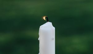 Preview wallpaper candle, fire, flame, focus, blur