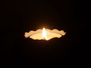 Preview wallpaper candle, fire, flame, glow, dark