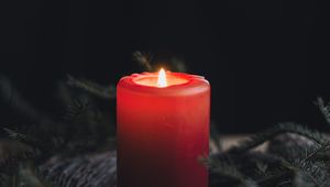 Preview wallpaper candle, fire, flame, red