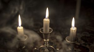 Preview wallpaper candle, fire, flame, candlestick