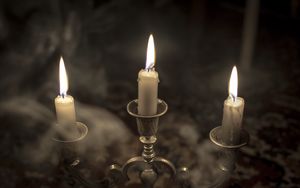 Preview wallpaper candle, fire, flame, candlestick