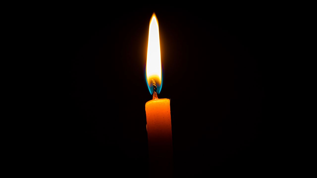 Wallpaper candle, fire, light, flame, dark