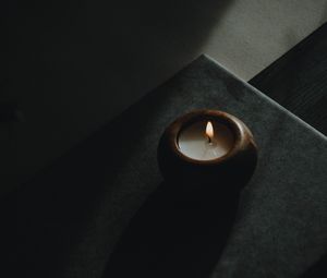 Preview wallpaper candle, fire, wax
