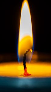 Preview wallpaper candle, fire, wick, macro
