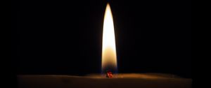 Preview wallpaper candle, flame, dark, wax