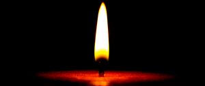 Preview wallpaper candle, flame, dark, fire, wax