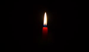 Preview wallpaper candle, flame, wax, dark background