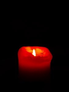 Preview wallpaper candle, glow, black, flame