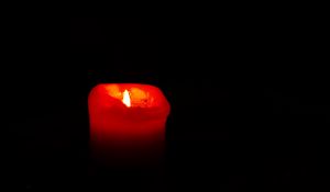 Preview wallpaper candle, glow, black, flame