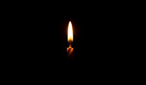 Preview wallpaper candle, glow, fire, flame, black