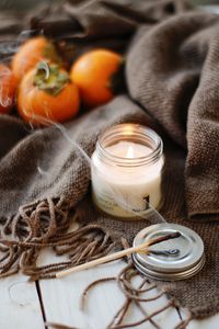 Preview wallpaper candle, match, smoke, plaid, persimmon