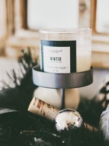 Preview wallpaper candle, new year, christmas, mood